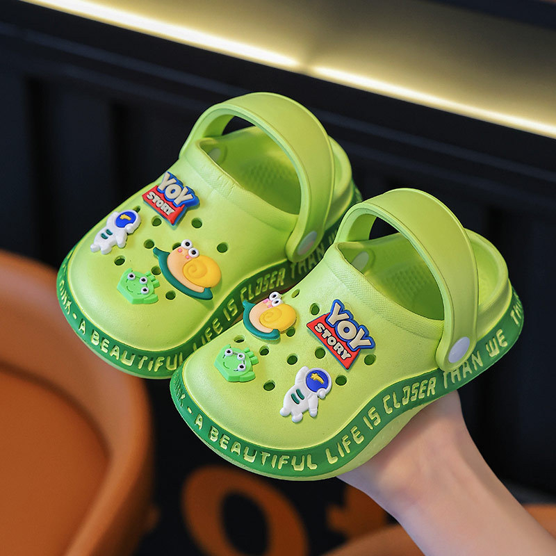 Sandale unisex din EVA cu găuri – slip-on, fără căptușeală, lansare primăvara 2025, pentru copii de la sugari la adolescenți