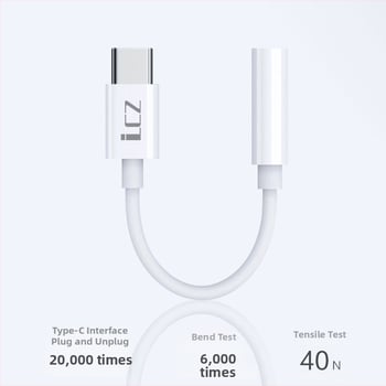 Type-C na 3,5 mm slušni adapter za Huawei/Oppo/Xiaomi — USB-C audio kabel i pretvarač