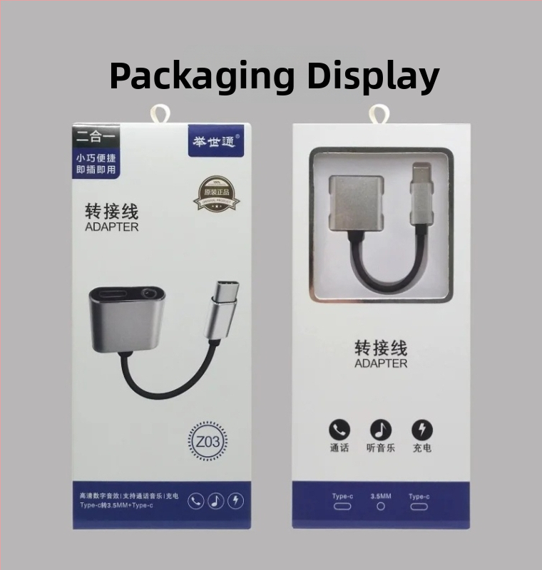 Type-C na 3,5 mm slušni adapter za Huawei/Oppo/Xiaomi — USB-C audio kabel i pretvarač
