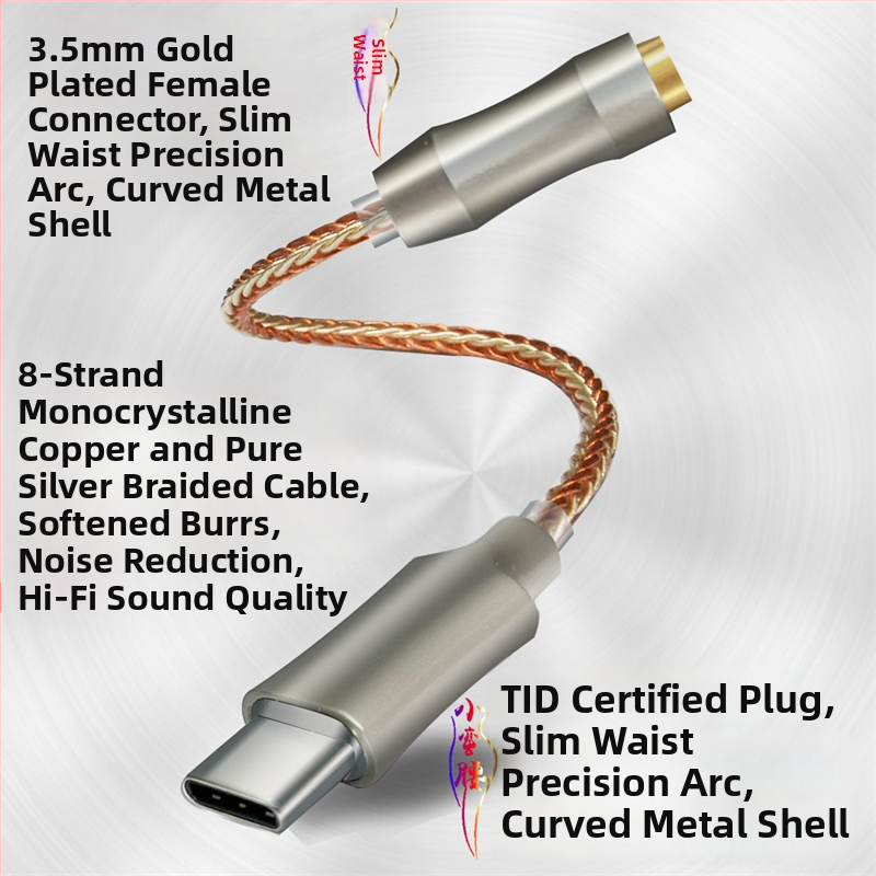 Type-C DAC/AMP pentru căști – decodare audio digitală, compatibil Android și Apple, model cx31993, Multiacoustic AMP DAC