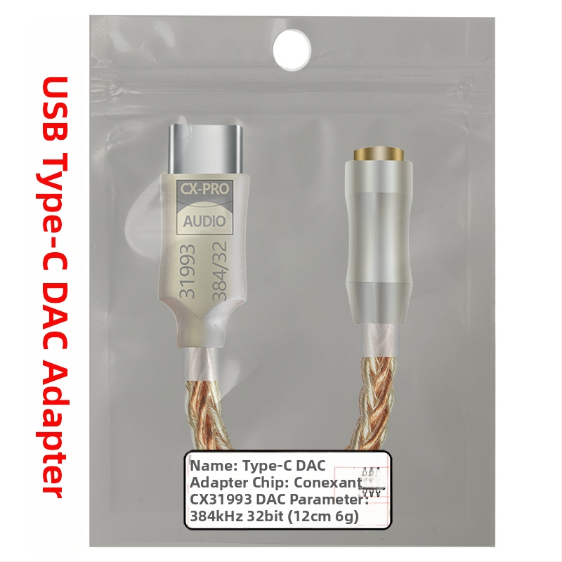 Type-C DAC/AMP pentru căști – decodare audio digitală, compatibil Android și Apple, model cx31993, Multiacoustic AMP DAC