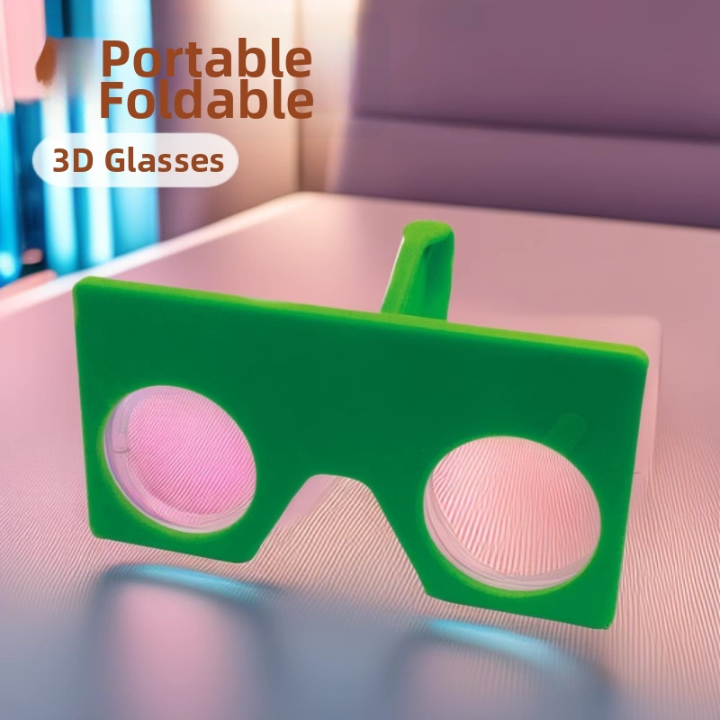 VR brilles: Pārnēsājamās saliekamās, augstas caurspīdīgas lēcas, kvadrātveida rāmis, modelis IP-9031-1, zīmols intpromo, izšķirtspēja 720x1028