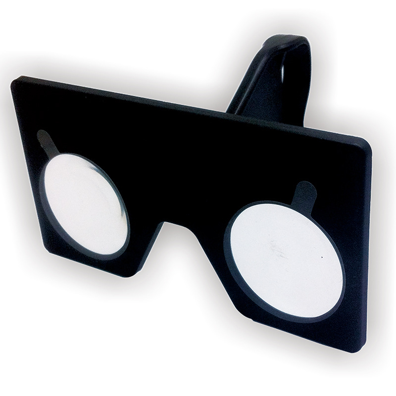 VR brilles: Pārnēsājamās saliekamās, augstas caurspīdīgas lēcas, kvadrātveida rāmis, modelis IP-9031-1, zīmols intpromo, izšķirtspēja 720x1028