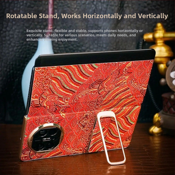 Huawei ochranný kryt — Zadný kryt s otočnou inteligentnou opierkou s oknom, akryl, proti pádu