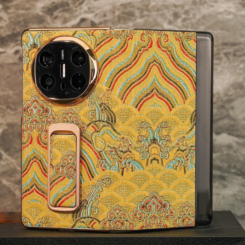 Huawei защитен калъф — задният капак с въртяща се стойка за прозореца, акрил, защита от падане