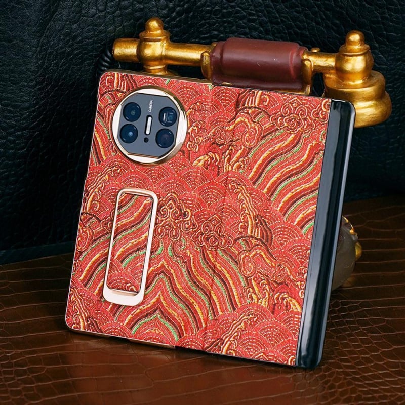 Huawei защитен калъф — задният капак с въртяща се стойка за прозореца, акрил, защита от падане