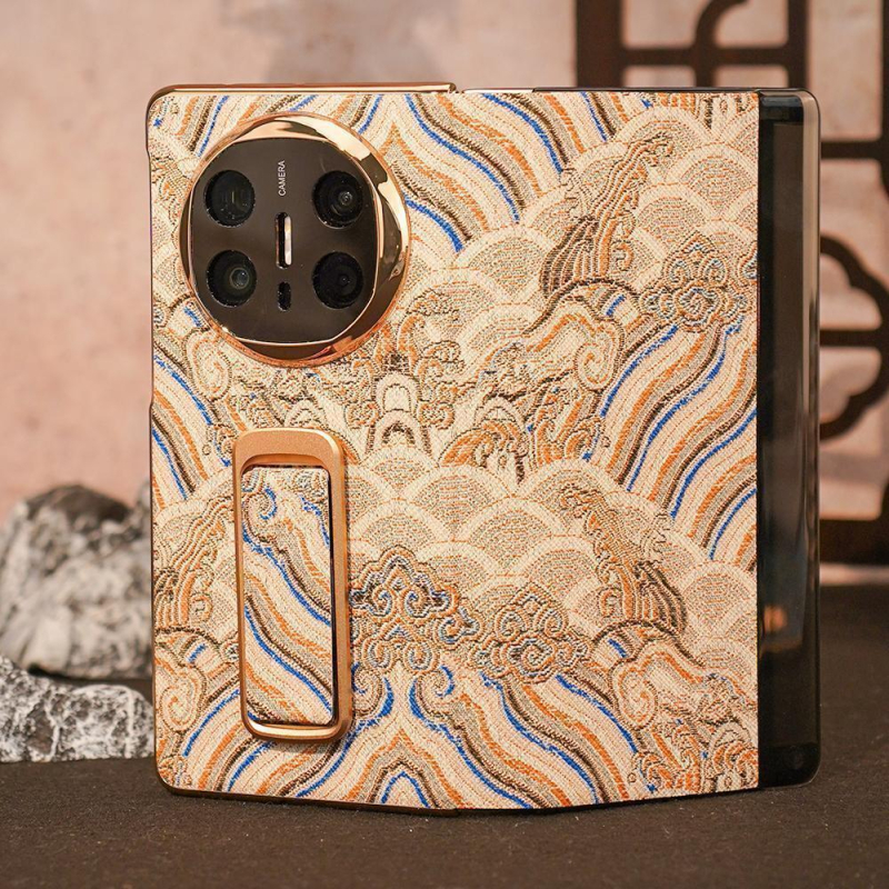 Huawei защитен калъф — задният капак с въртяща се стойка за прозореца, акрил, защита от падане