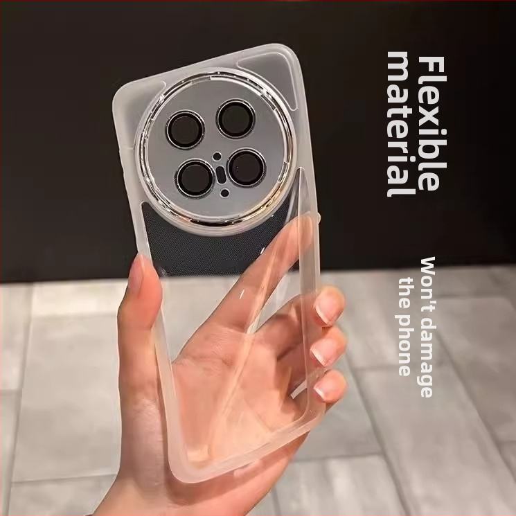 Huawei Mate70 Pro+ tālruņa lieta - iebūvēts lēcas aizsargs, pilnīgi caurspīdīgs TPU lieta ar elektroplatinētām malām; izturīga pret krišanas, siltuma izkliede, nodilumizturīga, pret pirkstu nospiedumiem