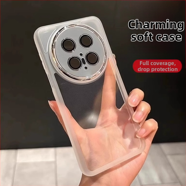 Huawei Mate70 Pro+ tālruņa lieta - iebūvēts lēcas aizsargs, pilnīgi caurspīdīgs TPU lieta ar elektroplatinētām malām; izturīga pret krišanas, siltuma izkliede, nodilumizturīga, pret pirkstu nospiedumiem