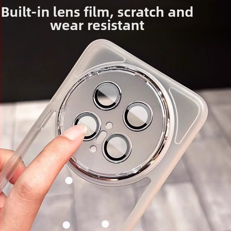 Huawei Mate70 Pro+ tālruņa lieta - iebūvēts lēcas aizsargs, pilnīgi caurspīdīgs TPU lieta ar elektroplatinētām malām; izturīga pret krišanas, siltuma izkliede, nodilumizturīga, pret pirkstu nospiedumiem