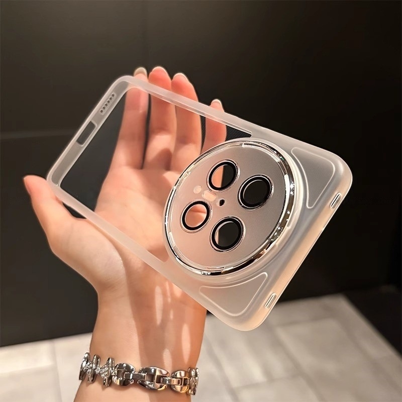 Huawei Mate70 Pro+ tālruņa lieta - iebūvēts lēcas aizsargs, pilnīgi caurspīdīgs TPU lieta ar elektroplatinētām malām; izturīga pret krišanas, siltuma izkliede, nodilumizturīga, pret pirkstu nospiedumiem