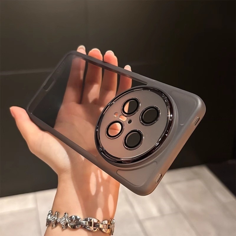 Huawei Mate70 Pro+ tālruņa lieta - iebūvēts lēcas aizsargs, pilnīgi caurspīdīgs TPU lieta ar elektroplatinētām malām; izturīga pret krišanas, siltuma izkliede, nodilumizturīga, pret pirkstu nospiedumiem