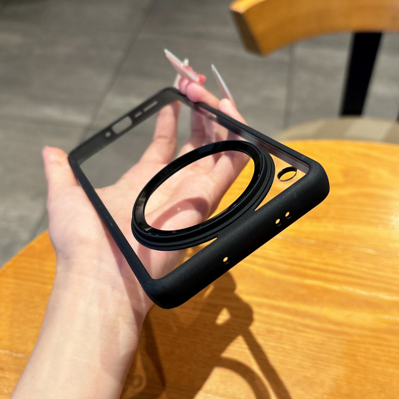 Θήκη κινητού για Oppo Find X8 Pro με μεταλλικό δαχτυλίδι φακού και διαφανή προστατευτική κάλυψη (TPU+PC, θερμής πρέσας, αντίσταση σε πτώσεις)