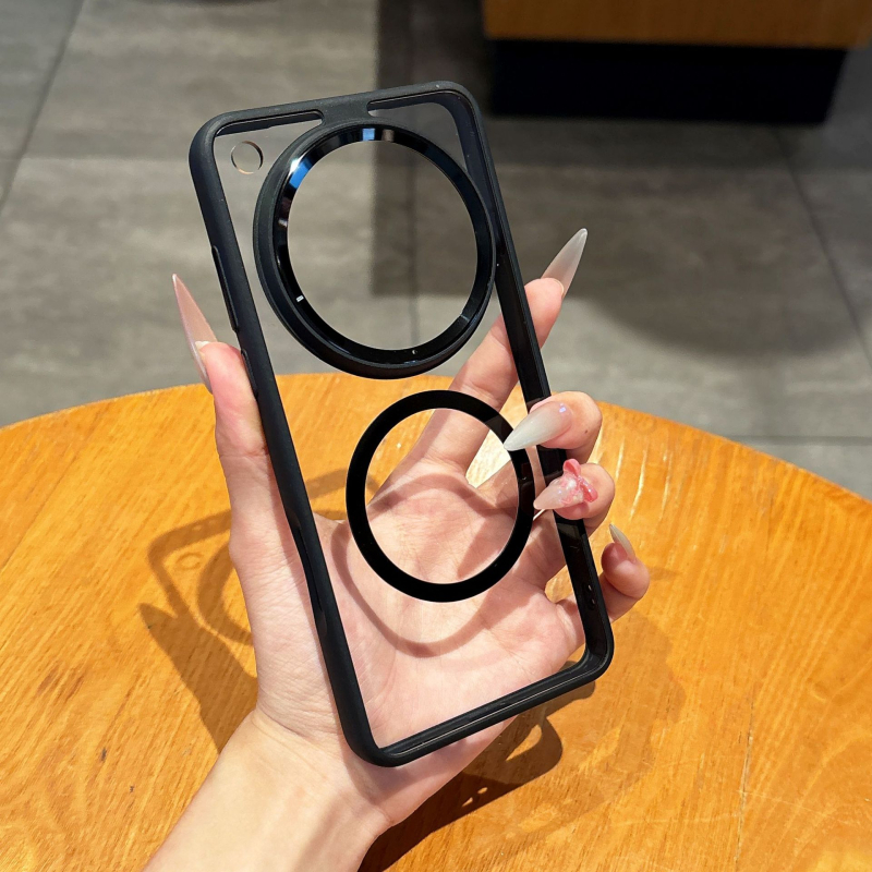 Θήκη κινητού για Oppo Find X8 Pro με μεταλλικό δαχτυλίδι φακού και διαφανή προστατευτική κάλυψη (TPU+PC, θερμής πρέσας, αντίσταση σε πτώσεις)