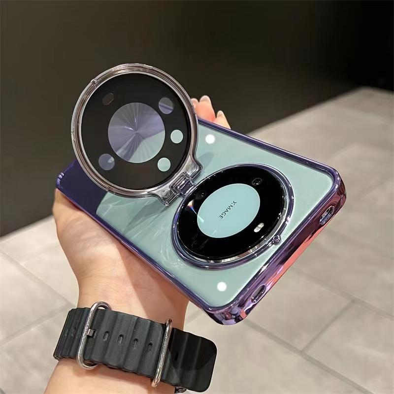 Goox θήκη Huawei Mate60 Pro με βάση φακού, TPU, ηλεκτροπλατιωμένο φινίρισμα, αντι-δακτυλικά αποτυπώματα, πλήρης προστασία