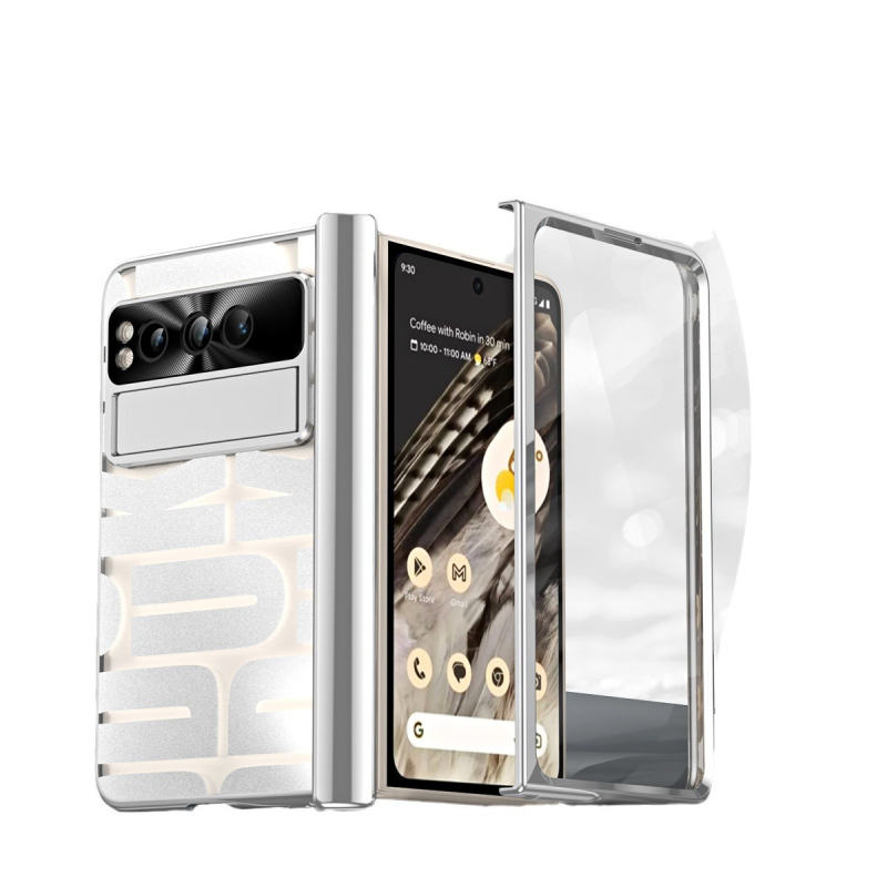 Θήκη προστασίας για το Google Pixel Fold με διαφανές ηλεκτροπλατιωμένο φινίρισμα και πλήρη κάλυψη; ανθεκτική στις πτώσεις, αντι-αποτυπώματα, αντίσταση στη φθορά, διάχυση θερμότητας