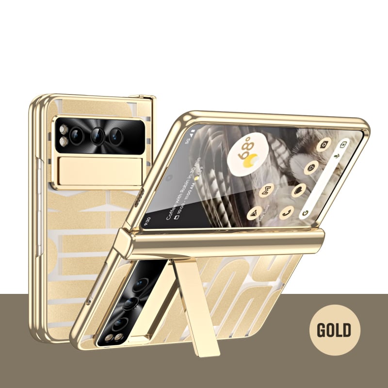 Θήκη προστασίας για το Google Pixel Fold με διαφανές ηλεκτροπλατιωμένο φινίρισμα και πλήρη κάλυψη; ανθεκτική στις πτώσεις, αντι-αποτυπώματα, αντίσταση στη φθορά, διάχυση θερμότητας