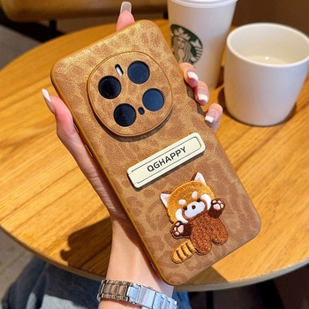 Калъф за Honor Magic7 Pro със стойка, леопардов принт от изкуствена кожа, анти изпускане, персонализируем