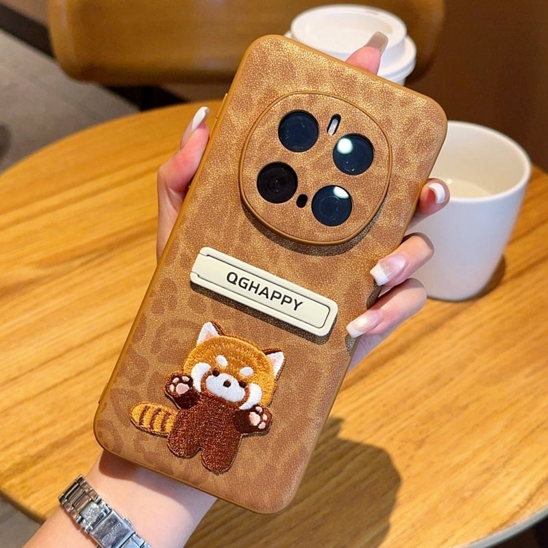 Калъф за Honor Magic7 Pro със стойка, леопардов принт от изкуствена кожа, анти изпускане, персонализируем