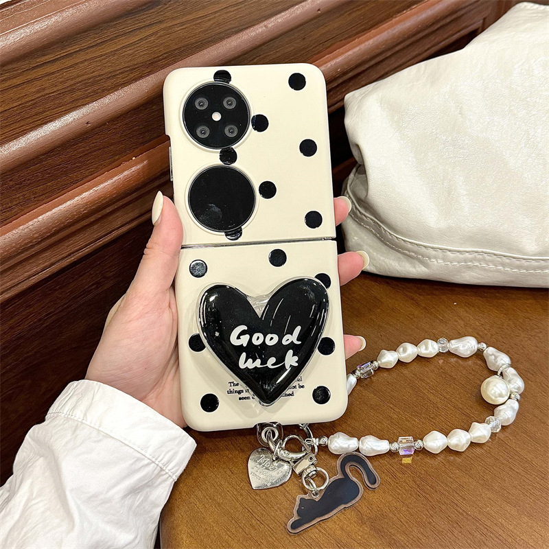 Твърд TPU защитен калъф за Huawei PuraX със сгъваем екран — дизайн с точкова шарка, импринт, анти изпускане