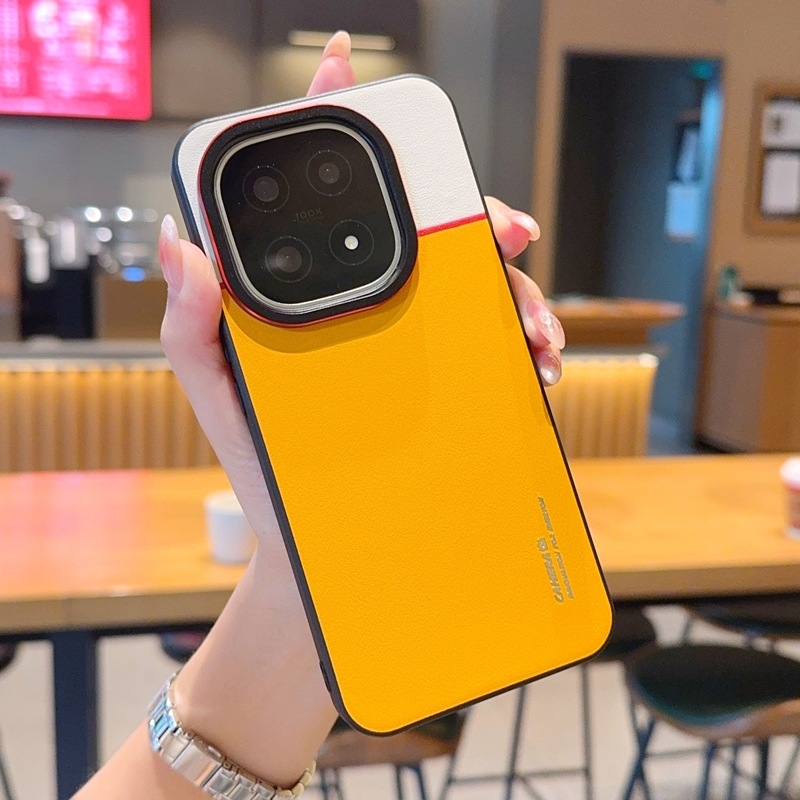 Pinsheng husă de protecție pentru iQOO 15 – husă din piele artificială, stil minimalist, protecție anti-cădere