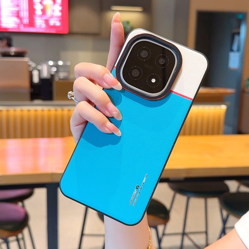 Pinsheng husă de protecție pentru iQOO 15 – husă din piele artificială, stil minimalist, protecție anti-cădere