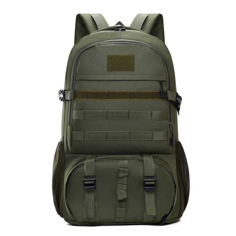 Rucsac camuflat pentru outdoor și drumeții, capacitate 36–55L, material Oxford, model geometric, curele cu pernă de aer pentru reducerea încărcării
