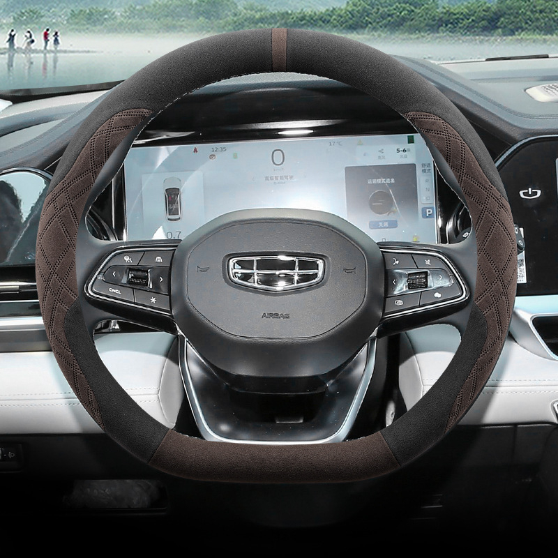 Husă de volan din catifea, stil sport, universal pentru toate anotimpurile, proiectat special pentru autoturisme