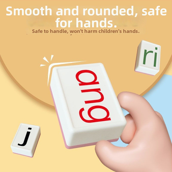 Пластмасова настолна игра с карти – Pinyin Mahjong, разпознаване на букви, пъзел за семейна игра