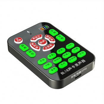 BL18 Schimbător de voce pentru jocuri și streaming, Bluetooth 5.0, baterie încorporată 500–800 mAh (6–8 ore), Microfon Lavalier omnidirecțional, Răspuns în frecvență 100 Hz–20 kHz, SNR ≥60 dB