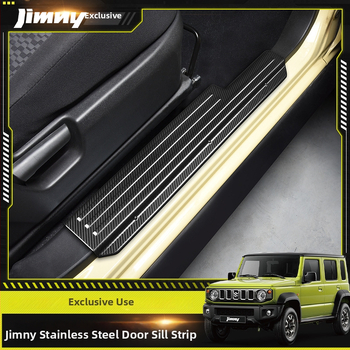 Nerezová oceľová prahová lišta pre Suzuki Jimny JB74/JC74 (19–25), automat, dekoratívny doplnok Imperial Master