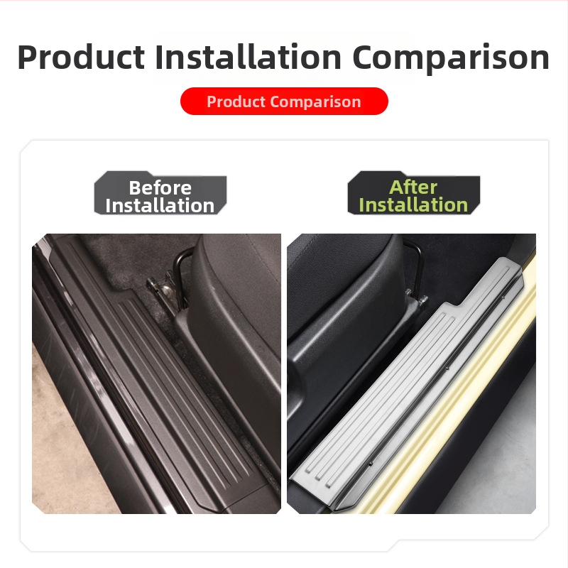 Nerezová oceľová prahová lišta pre Suzuki Jimny JB74/JC74 (19–25), automat, dekoratívny doplnok Imperial Master