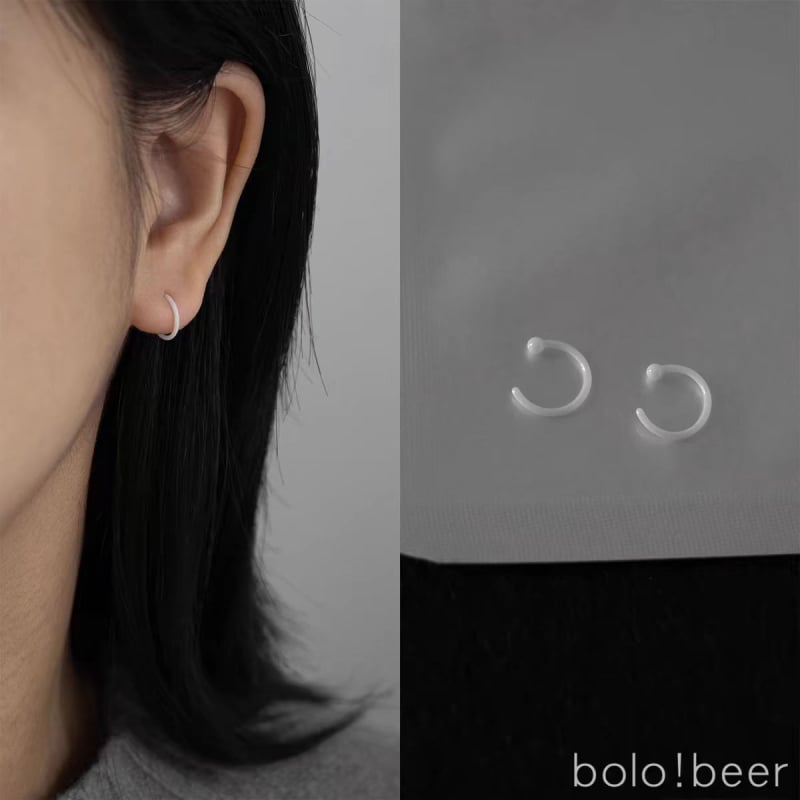 Kézzel készített kerámia geometriai fülbevalók nőknek – friss és édes stílus, 2024 tél