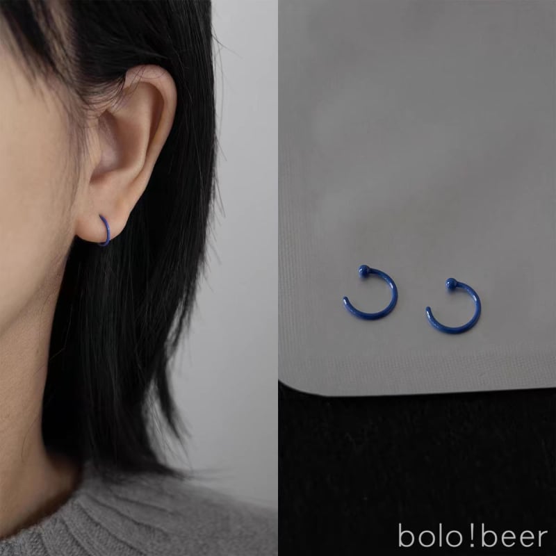 Kézzel készített kerámia geometriai fülbevalók nőknek – friss és édes stílus, 2024 tél