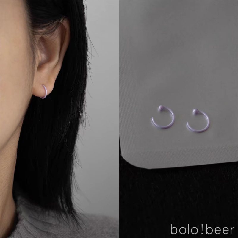 Kézzel készített kerámia geometriai fülbevalók nőknek – friss és édes stílus, 2024 tél