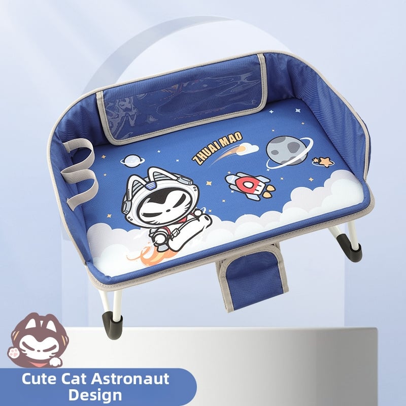 Automobiļa saliekamais ēdiena galdiņš priekšējai pasažiera sēdvietai un aizmugurējai sēdvietai, klēpjdatora statīvs