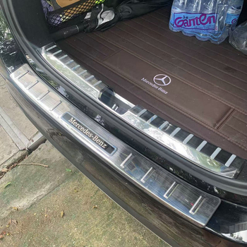 Прагова защита от неръждаема стомана и задна защитна плоча за багажника за Mercedes-Benz E-Class (23-25) – Jintong