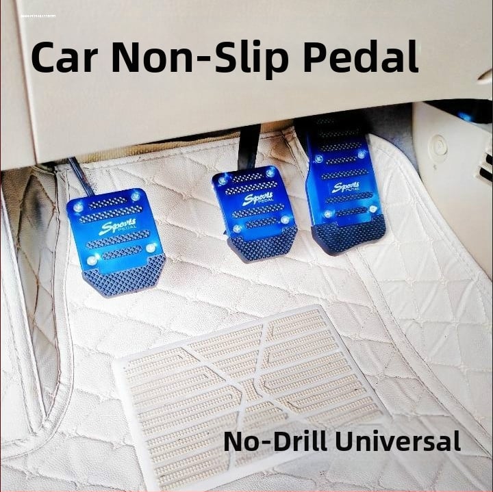 Антихлъзгаща подложка за педалите на автомобил: спирачка, газ и съединител — пластмаса