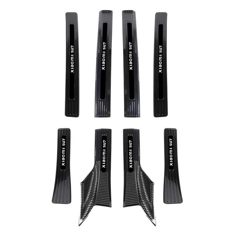 Coolness Праг за Xiaomi Su7 от неръждаема стомана – AB колона, антиударна пластина