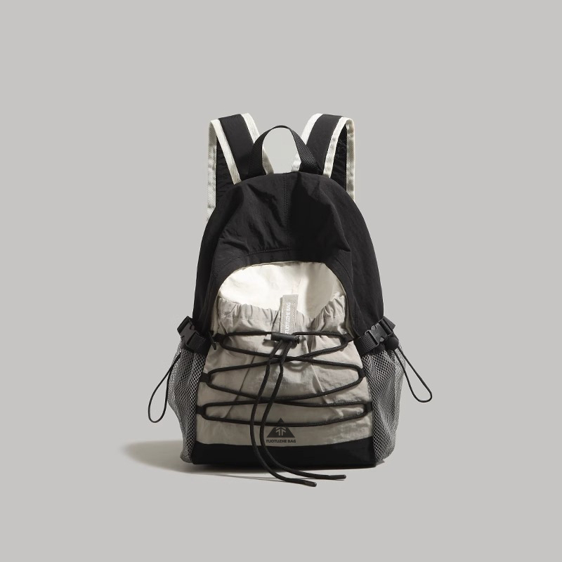 Hátizsák, minimalist Nylon, ifjúsági kampusztílus, cipzáras zárás, 2025 tavasz