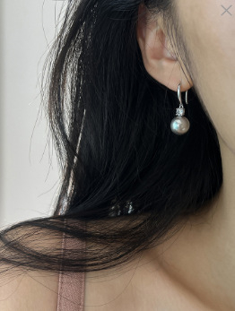 Ушни обици с кука — класически цирконови камъни и перли (Материал: сплав; Произход: Yiwu; Listing: Лято 2023; Стил: Япония и Южна Корея; Категория стил: Свежо и сладко)