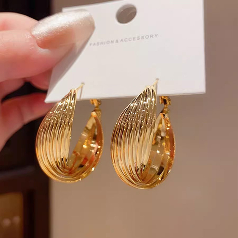 Ушни клипси: спирално геометрични, сплав, оригинален дизайн, viyi