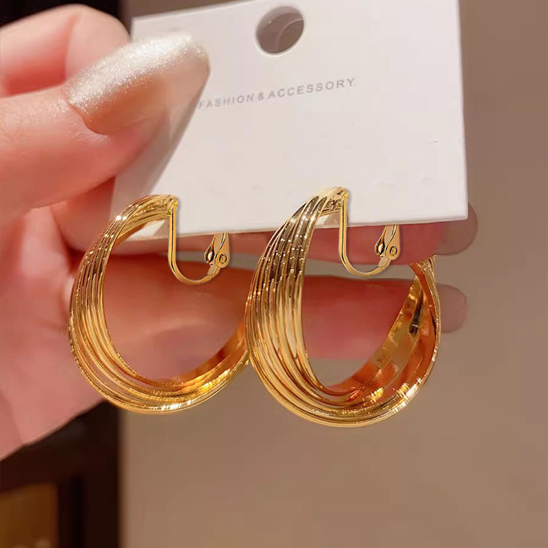 Ушни клипси: спирално геометрични, сплав, оригинален дизайн, viyi