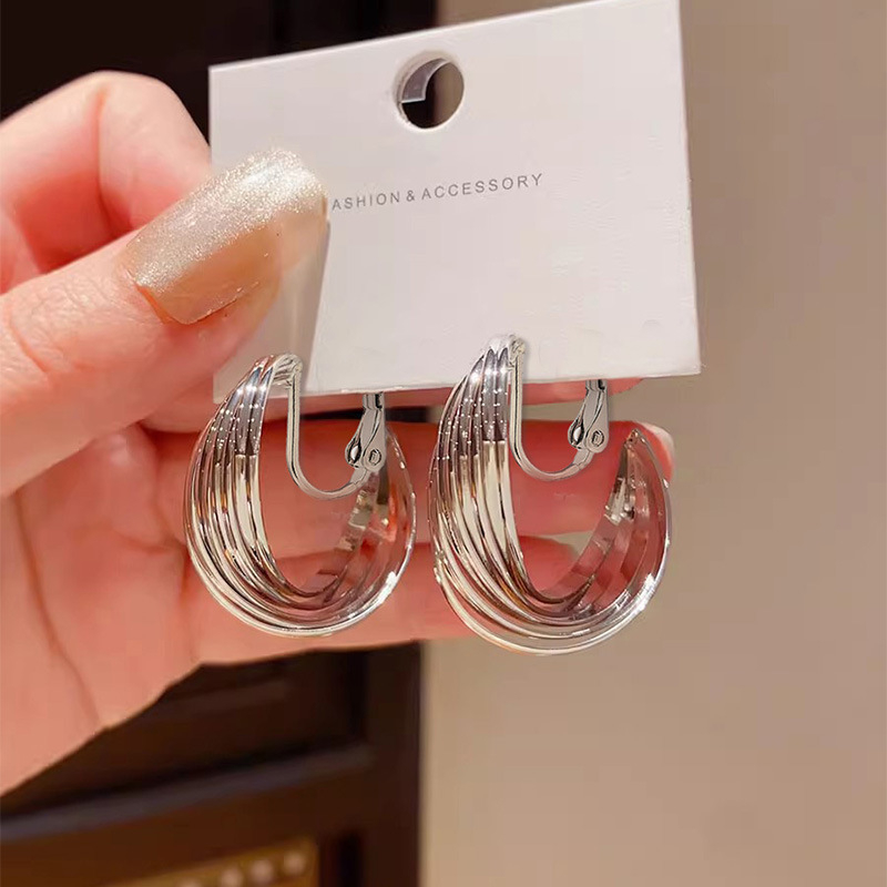 Ушни клипси: спирално геометрични, сплав, оригинален дизайн, viyi