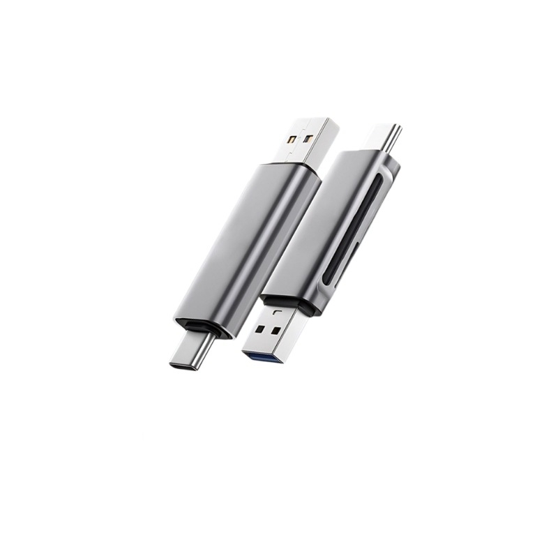 USB-C 3.0 čitač SD/TF kartica — vanjski adapter od aluminijske legure za mobitel, kameru i dron