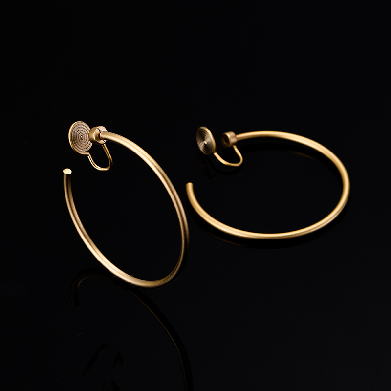 Klipne naušnice bez probijanja – okretna spirala komarca, geometrijski dizajn, vintage stil, Xiaojun Jewelry