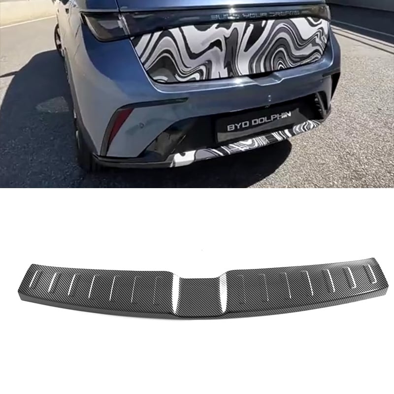 BYD Dolphin küszöbvédő készlet – ajtók és csomagtartó védelme, műanyag, First Domain