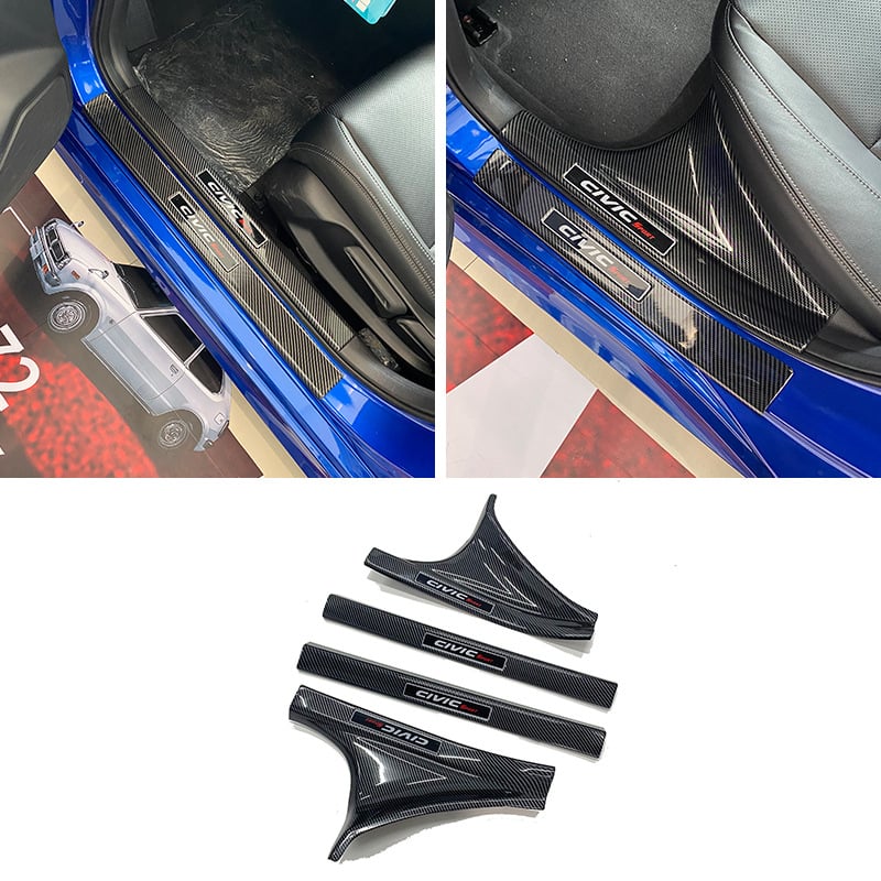 Прагова лента и декоративна лайсна за Honda Civic 11‑то поколение (2022) — пластмасова, First Domain, съвместимо с багажник и задния капак