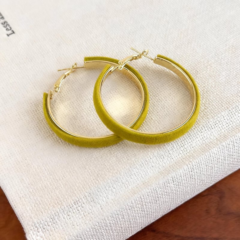 Geometriai kör fülbevalók, 925 ezüst tűvel, rézbázisú aranyozott bevonattal, aranyszín megőrző elektropolírozás, Maillard stílusú irodalmi retro