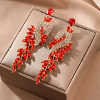 Jiao didi jewelry Naušnice od legure, dizajn u obliku lista, elektroplatirane, visoki stil mode
